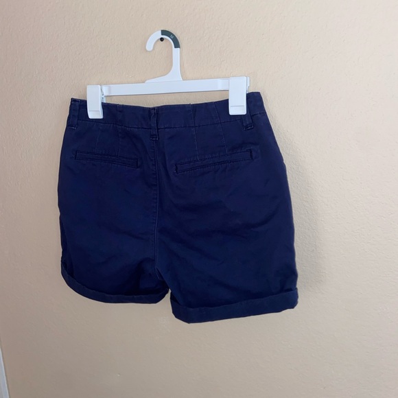 Regular fit mid rise riders blue biker fold shorts cute golf style y2k bottoms - Picture 3 of 10